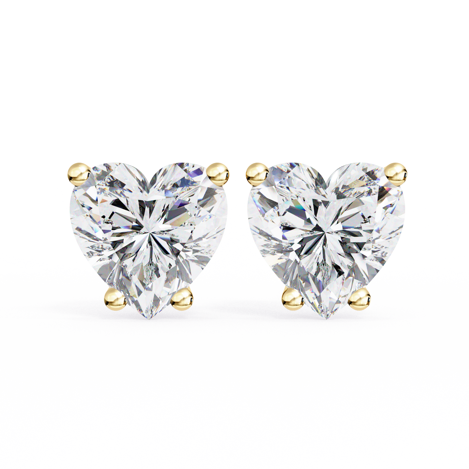 Violet Heart Studs